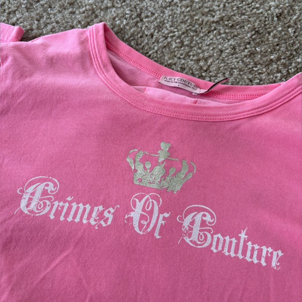 Juicy Couture Pink Long Sleeve Shirt